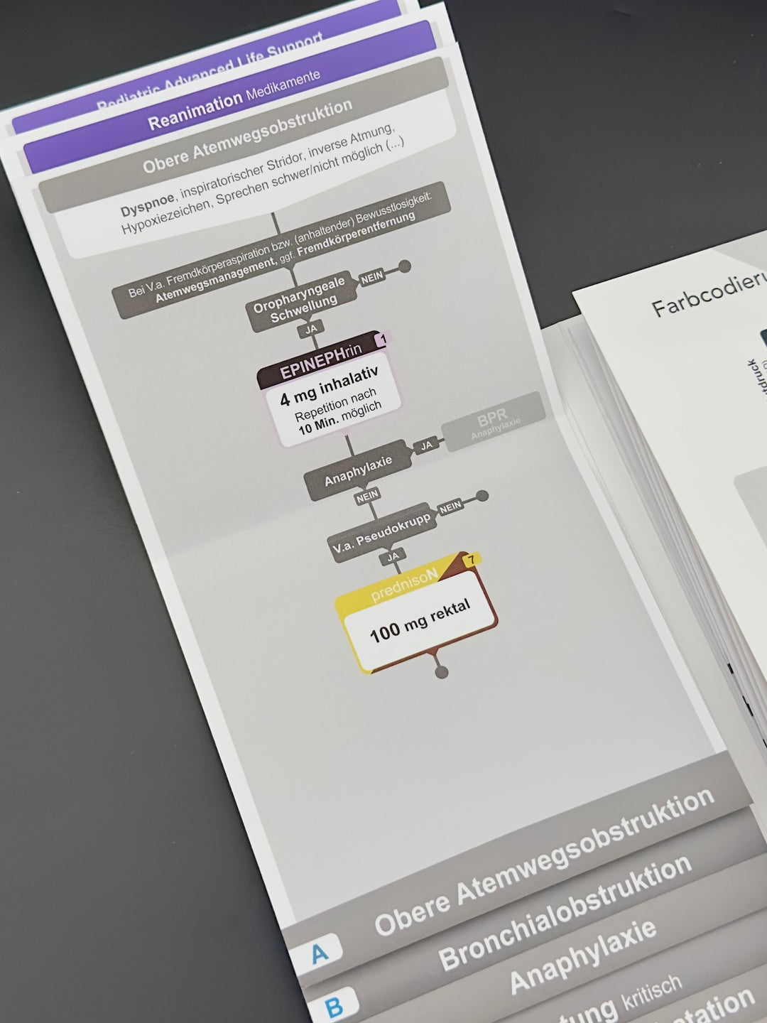 Mediflip Medikamente Notfallsanitäter SAA und BPR Kinder